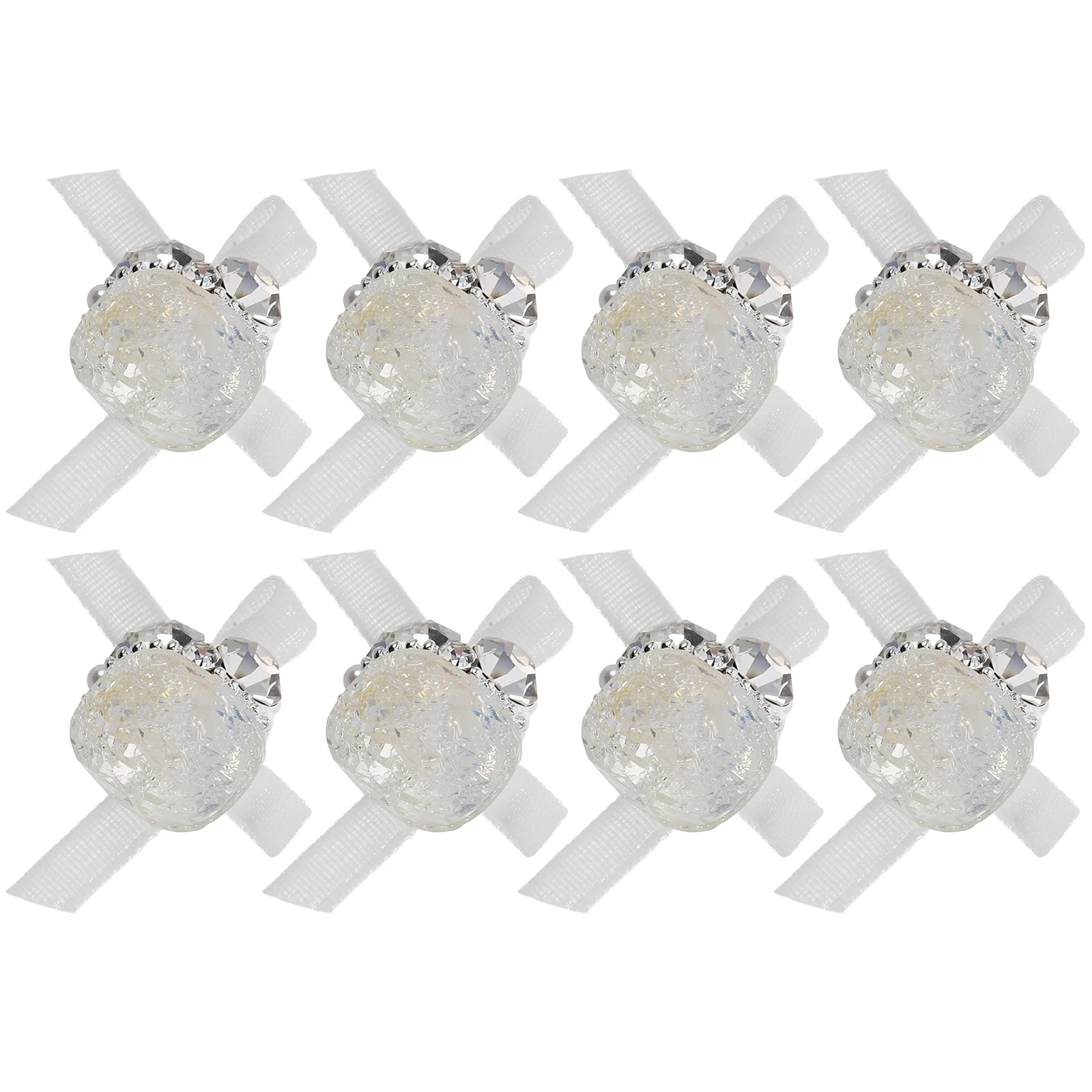 

8pcs Charms 3D Acrylic Rhinestones Art Supplies Manicure Gems Decorations For Women Cute Decors Bling Glitter Gems Nail