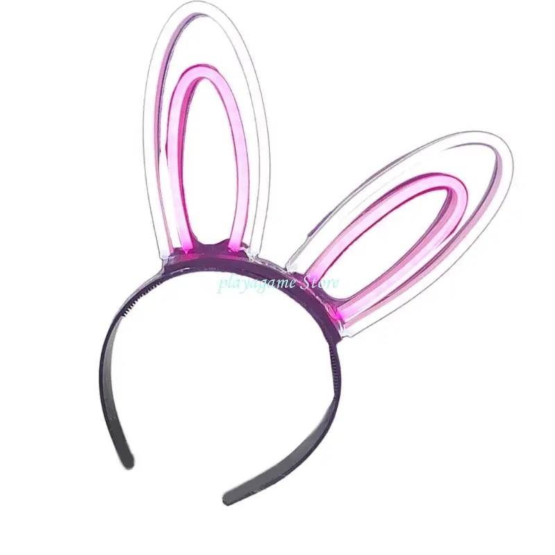 Y88A Kleurveranderende lichtgevende haaraccessoire voor thema-evenementen, veilig voor kinderen