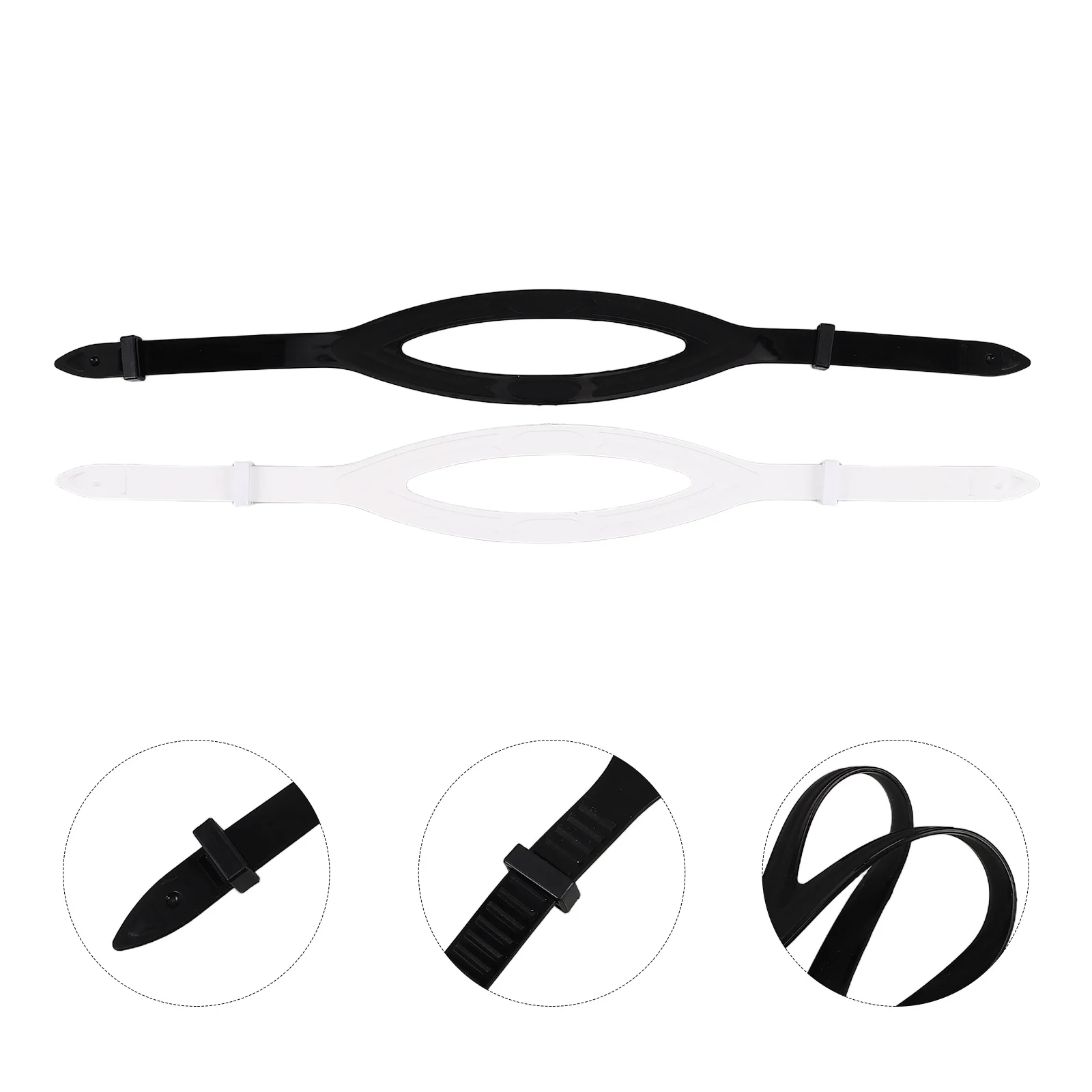 

2Pcs Universal Silicone Diving Mask Strap Bungee Cord Soft Split Design Replacement Rope for Swimming Goggles Diving Accessories