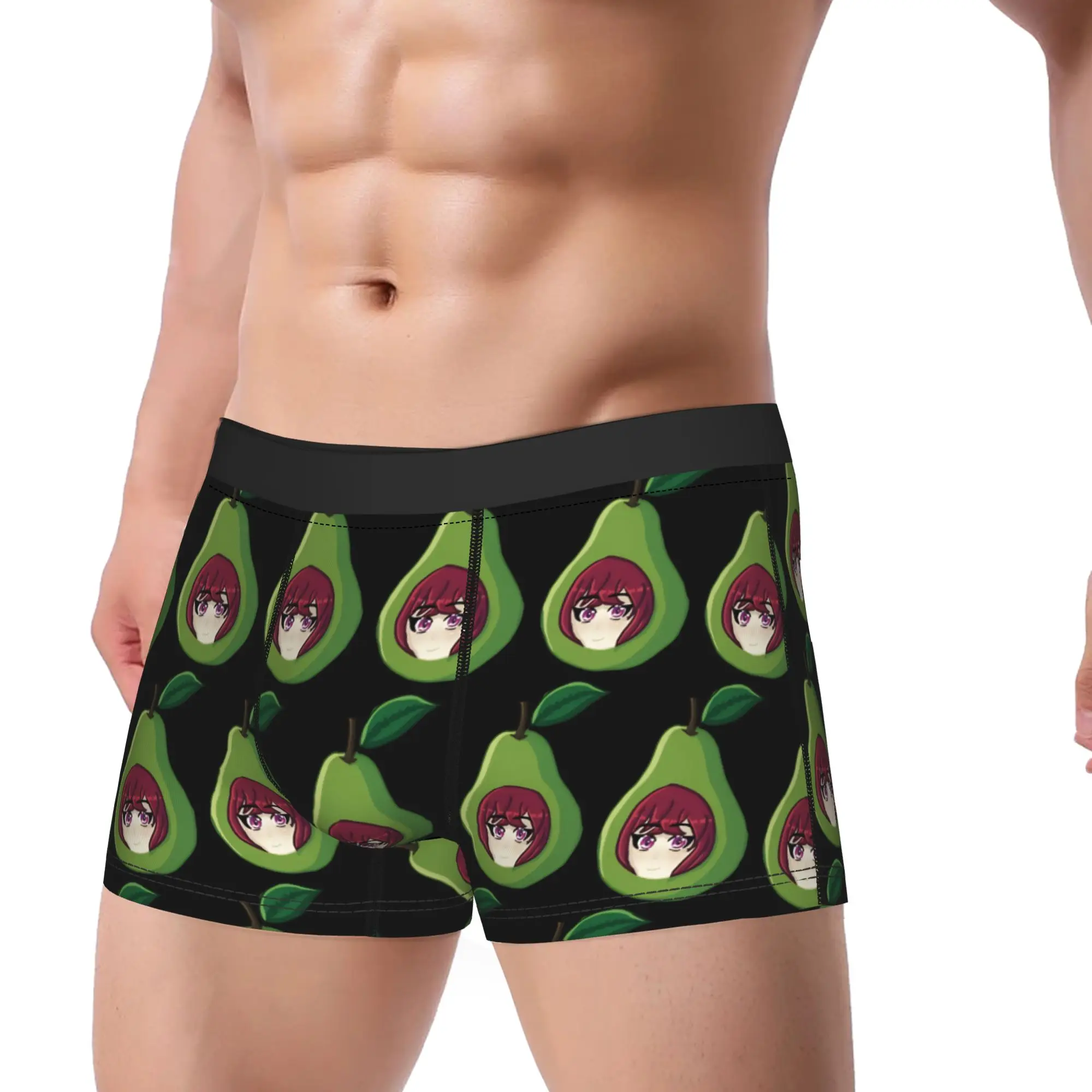 Pearto Kasane Teto Pear Anime Japanese Music Character Boxer Brief  Underwear Quality Male Comfortable Boxer Shorts Panties
