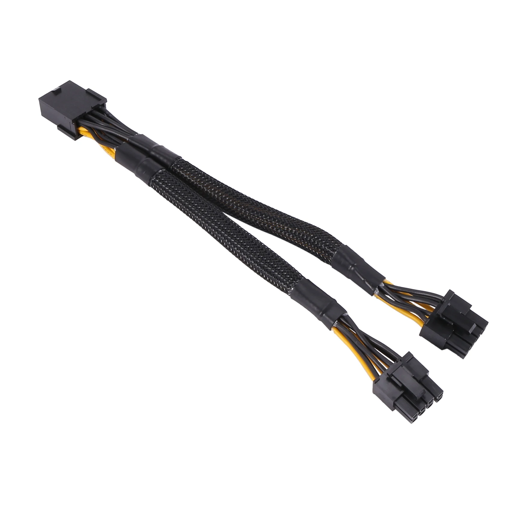 

ABT-8PCS GPU Pcie 8-контактный разъем «мама» на двойной 2X 8-контактный (6 + 2) «папа» адаптер питания PCI Express Плетеный удлинительный кабель Y-образного разветвителя