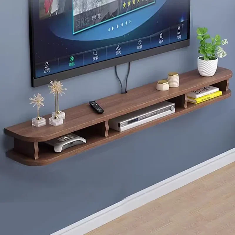 Consoles Display Tv Stand Mount Floating Shelf Bedroom Wooden Tv Table Universal Shelves Moveis Para Casa Modern Furniture