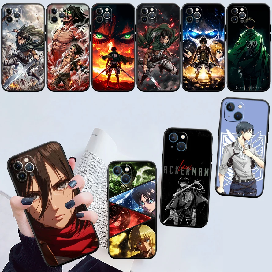 DI13 Eren Titan Attacks Phone Case for Samsung Galaxy A11 A12 A13 A15 A52S A53 A55 A56 A70 A71 A72 A73 F06 F16 F56 S10 Plus S10e