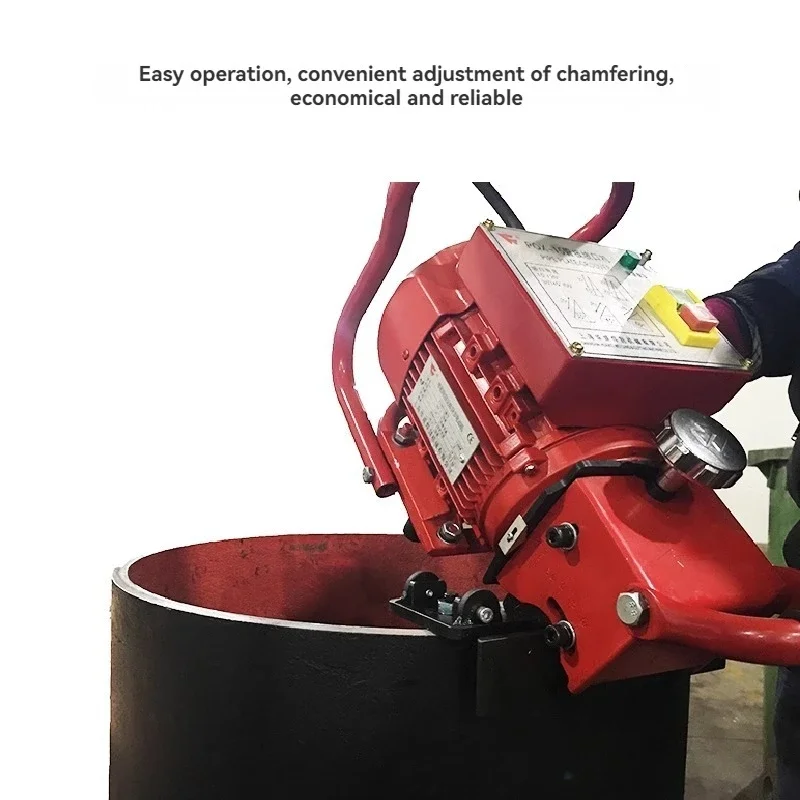 آلة مشطوف الأنابيب المحمولة المحمولة لوحة فولاذية مسطحة أنبوب دائري آلة شطبة كهربائية آلة الشطب