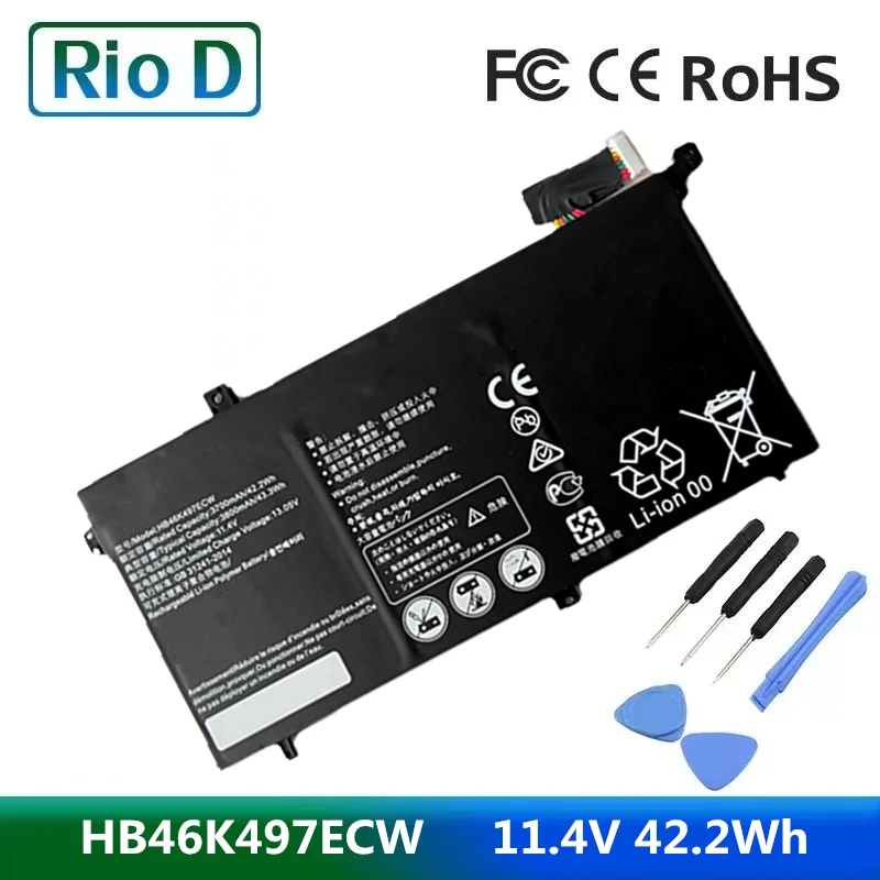 

11.4V 42.2Wh HB46K497ECW Laptop Battery for Huawei Matebook D 2018 PL-W19 MRC-W60