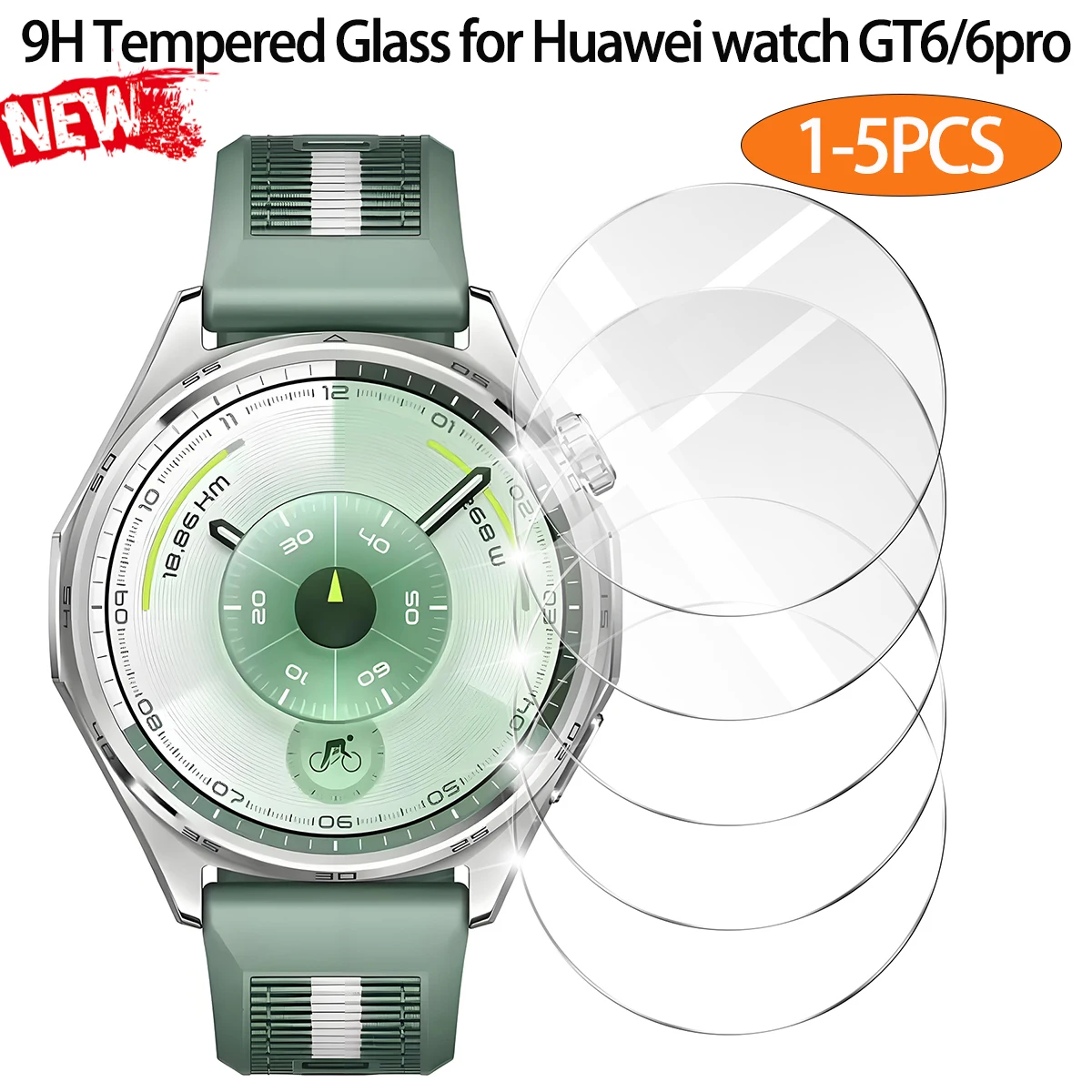 9H gehärtetes Glas Displayschutzfolie für Huawei Watch GT 6 Pro / 46 mm Glasschutzfolie für Huawei Watch GT6 41 mm Zubehör