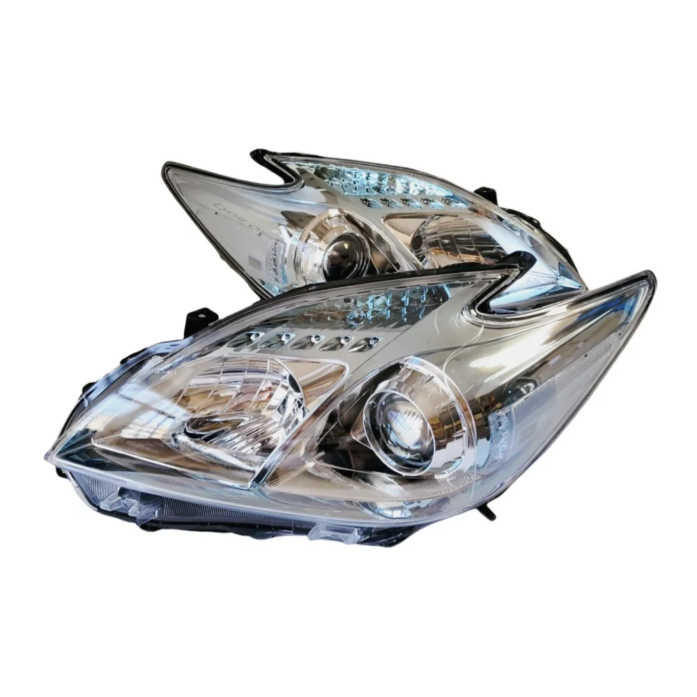 

1 Pair Car Headlights For Toyota Prius Automobile Headlamp ZVW30 White Headlamp Lens 2009-15 8117047510 8115047500 21211P6
