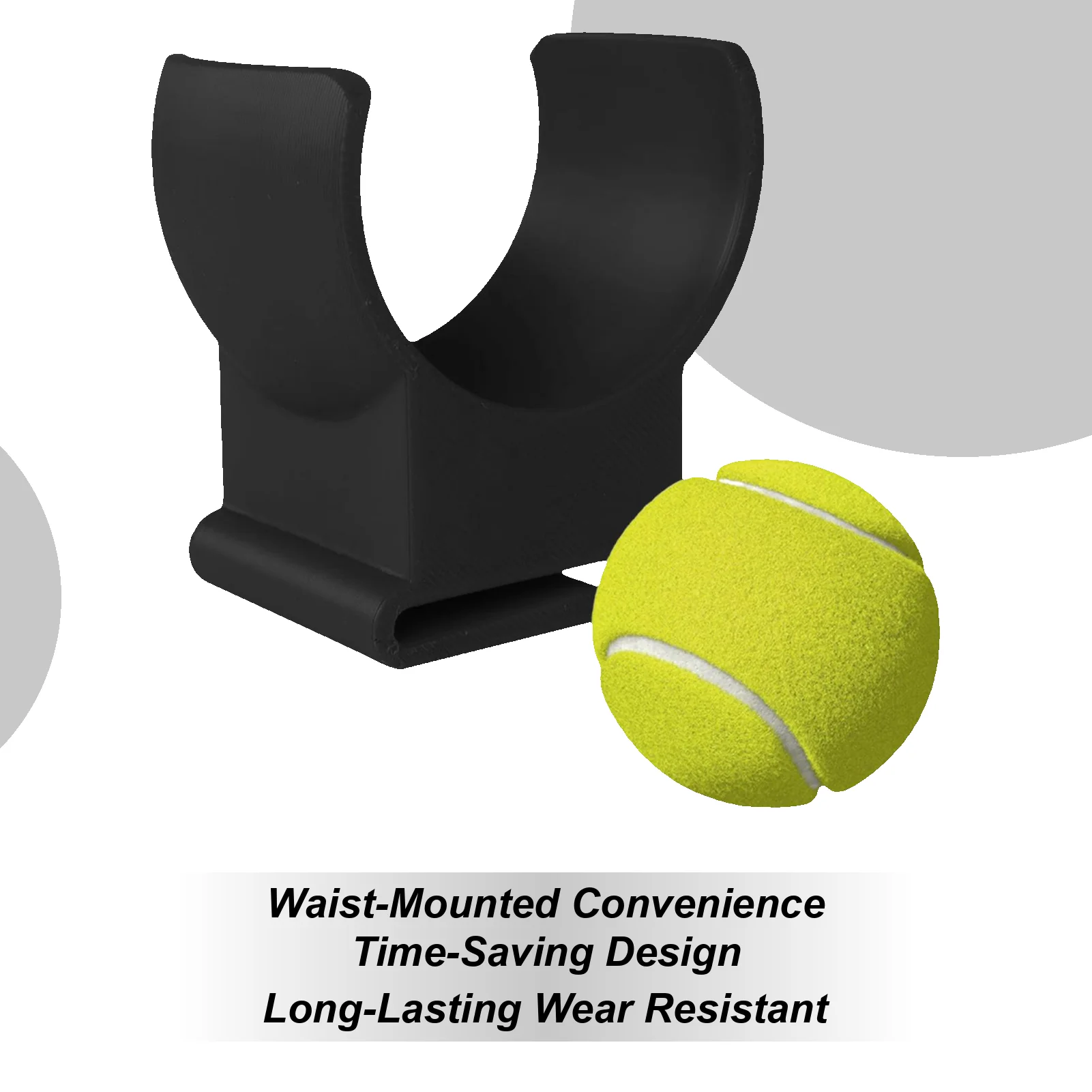 

Держатель для теннисного мяча, поясной зажим, держатель для теннисного мяча, зажим для талии, крепление для хранения спортивного оборудования, безопасная ручка, принадлежности для заднего двора