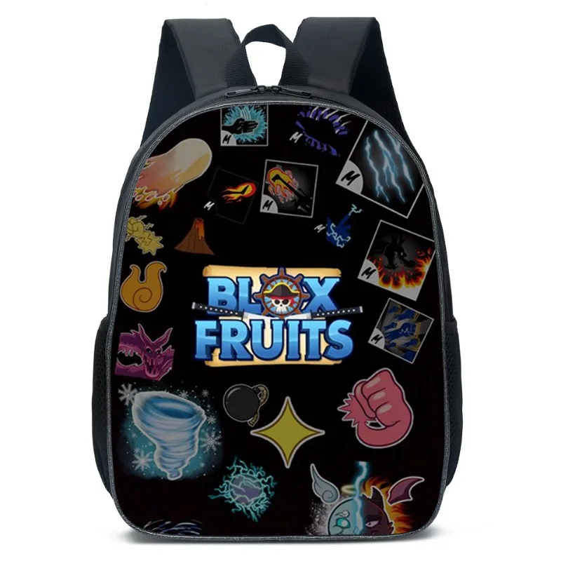 ROBLOX Blox Fruits Primary School Bag Children\'s Cartoon Backpack Backpack Kawaii Cartoon School Bag Mochila