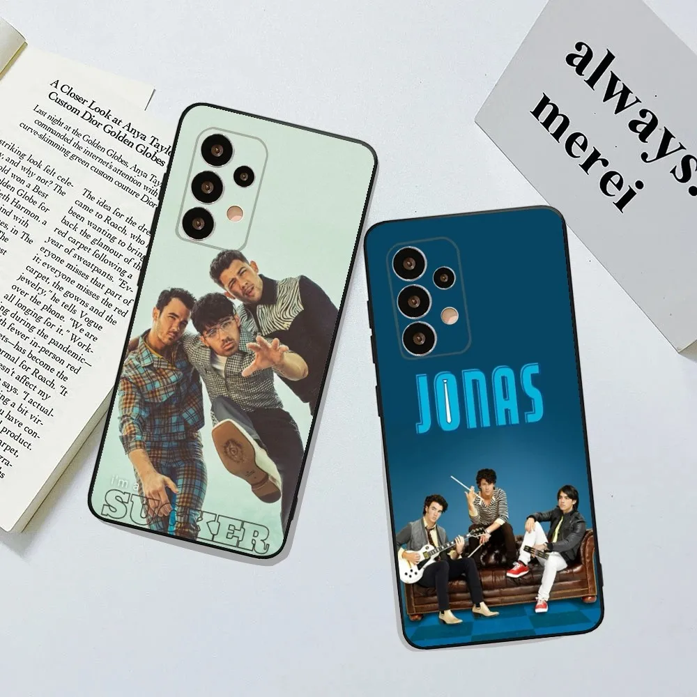 Band Phone Case For Samsung Galaxy A20,A21s,A22,A31,A32,A52,A53,A72,73,A80,A91Soft J-Jonas B- Brothers Black Cover