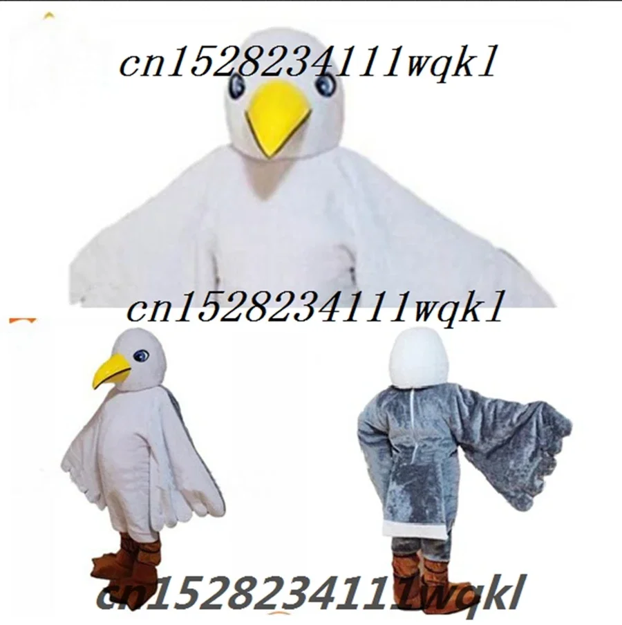 Dove Mascot Costume Animal Seagull Cosplay Costume Adult Pigeon Mascotter Fancy Dress Party Cartoon Party Helmet Event Prop