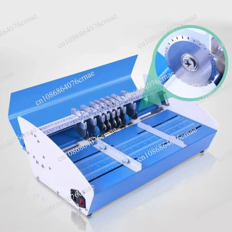 NEW Electric paper creasing machine Electric folding machine paper creaser Scorer paper Cutter perforating machine 220V