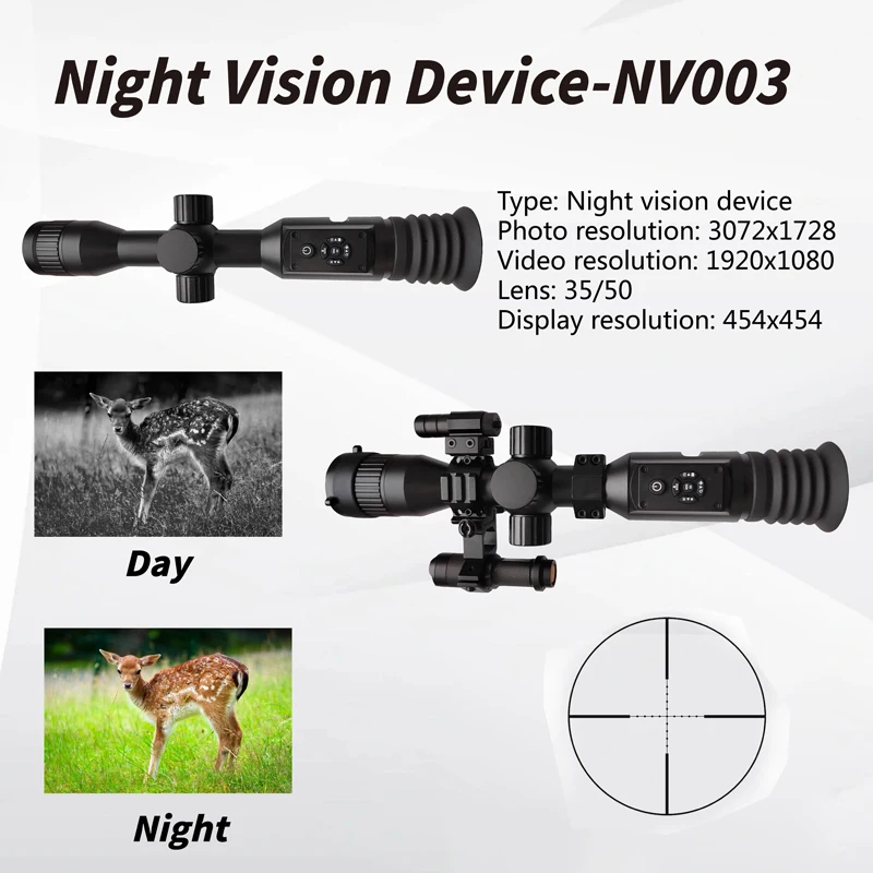 New Infrared Night Vision 8 Digital Zoom Hunting Telescope NV003  Outdoor Day Night Monocular Night Vision