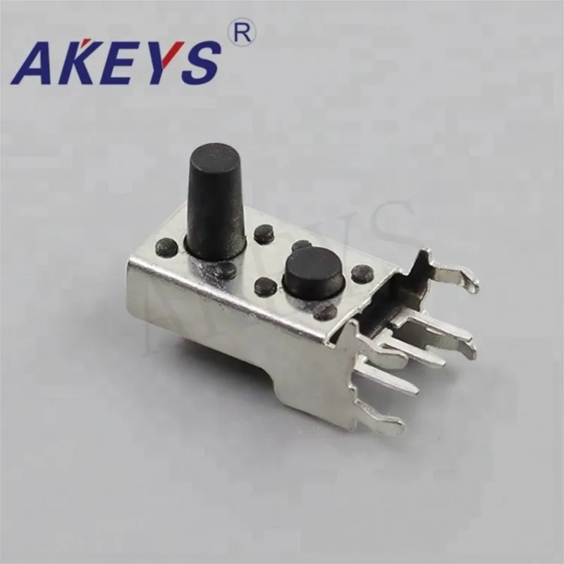 10PCS TS-D021 Double stents tact switch 3 pin tactile switch handle height is 5H in front and 10H behind with bracket 260g