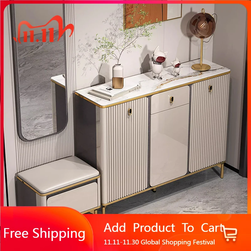 

Luxury Bench Shoe Cabinet Organizer Storage College Dorm Essentials Shoe Shelf Bedroom Designer Zapatero Shoemakers Furniture