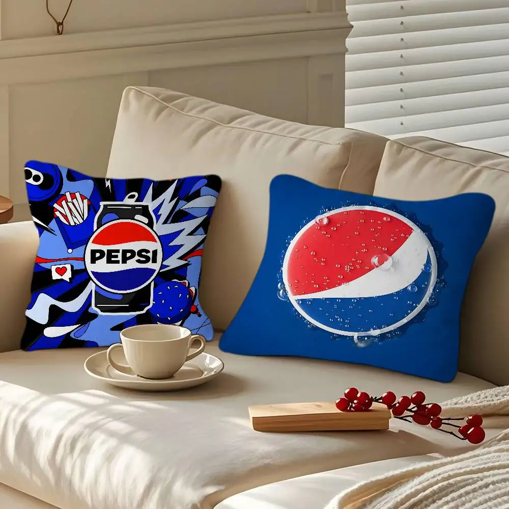 غطاء وسادة للمشروبات الكرتونية من P-PepsiS، غطاء وسادة قابل للإزالة والغسل - كتان ناعم لجميع المواسم