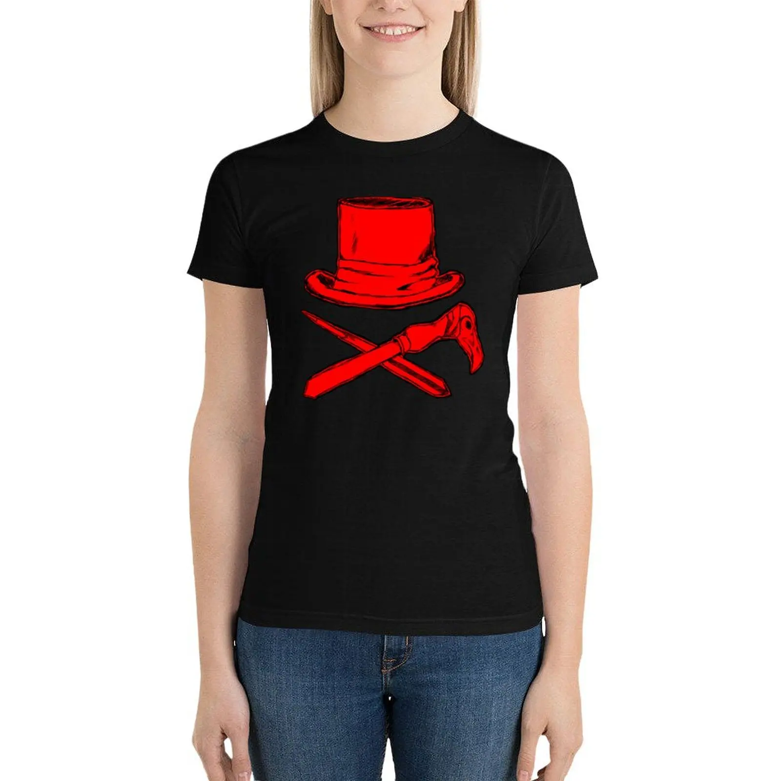 

Syndicate inspired pirate flag T-Shirt tees Blouse tops vintage clothes tight shirts for Women