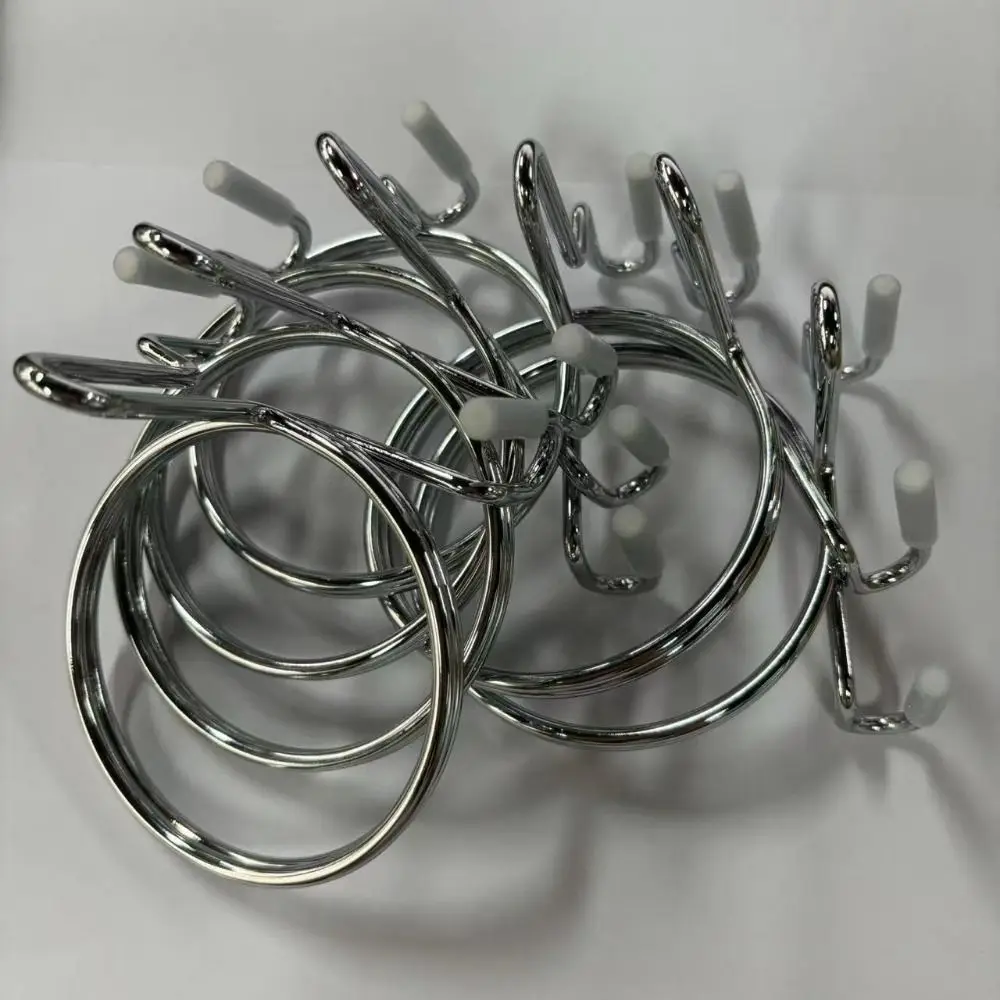 Portable Shopping Cart Cup Holder Anti-Slip Rust Proof Hanging Mug Holder Spill Proof Space Saving Coffee Bottle Storage Rack