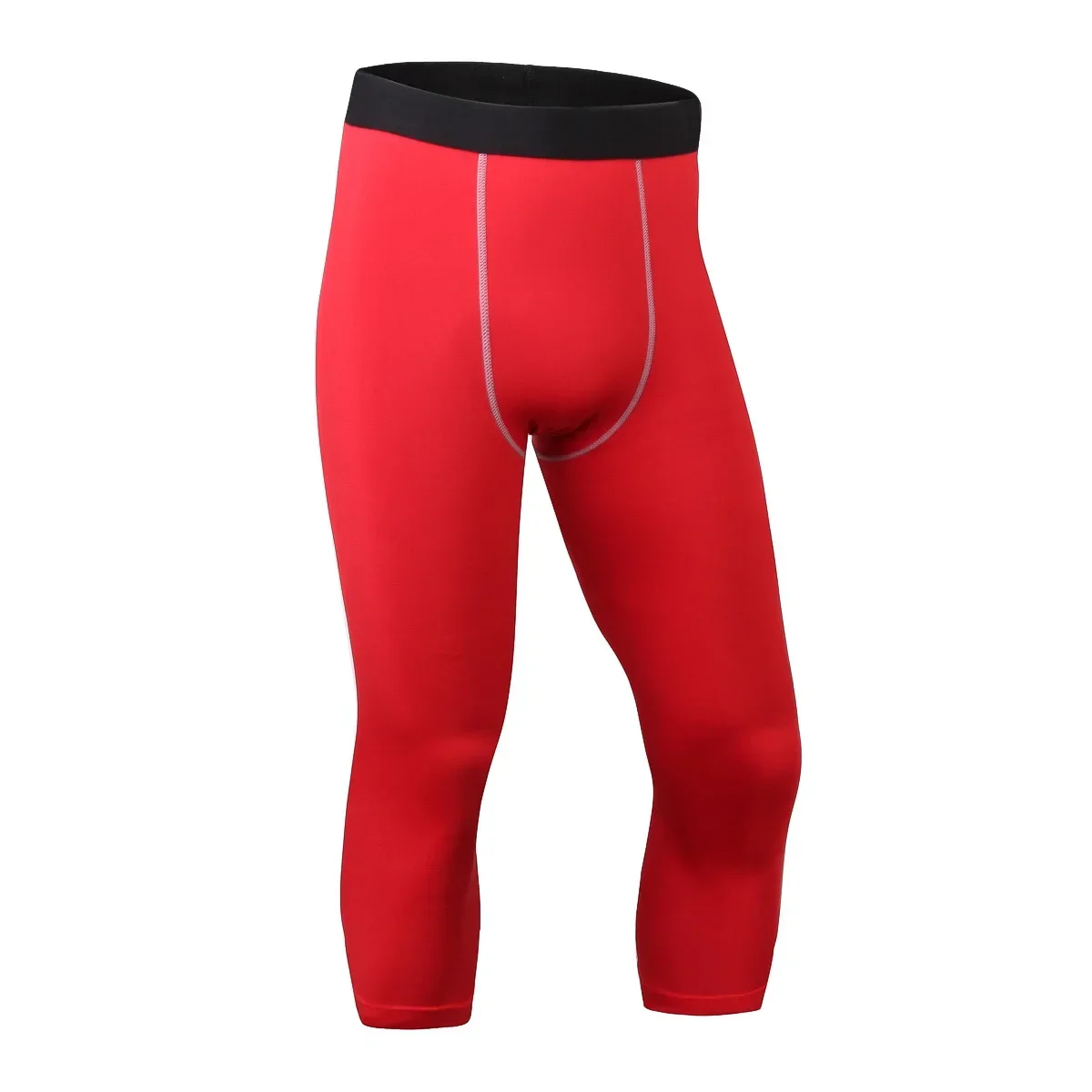 Man Sport Fitness Running Cropped Broek Compressie Panty Gym Wear Kleding Workout Capri Broek Heren Legging Heren Panty