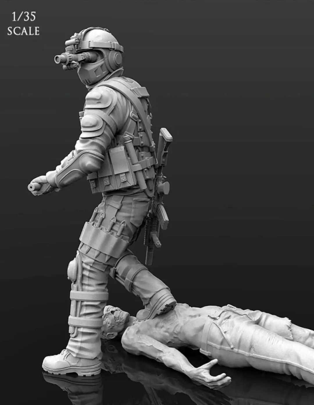 1/35  Resin Model Figure GK， Unassembled and unpainted kit