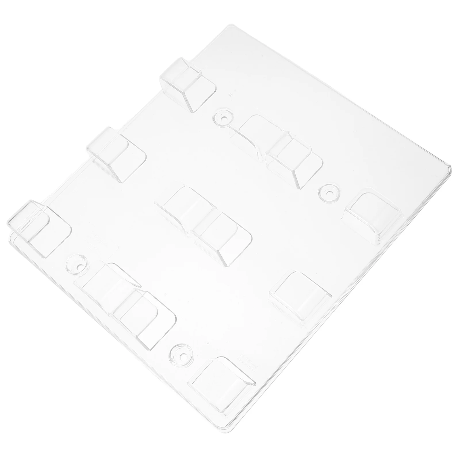 

Wall Mountable Transparent Business Card Holder 6 Desk Office ID Credit Cards Storage Rack Sleek Design Multi