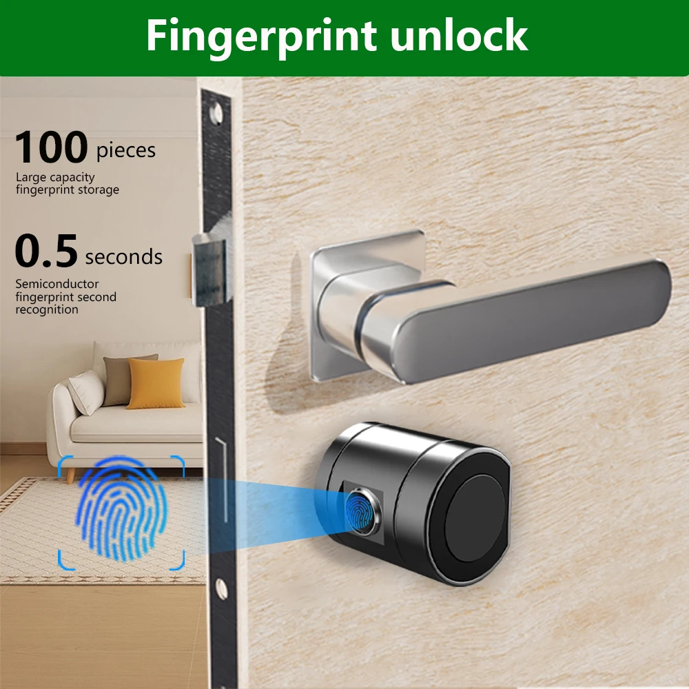 CDOK L11Tuya Bluetooth smart lock, fingerprint, password unlocking, replace the traditional lock core to achieve intelligence