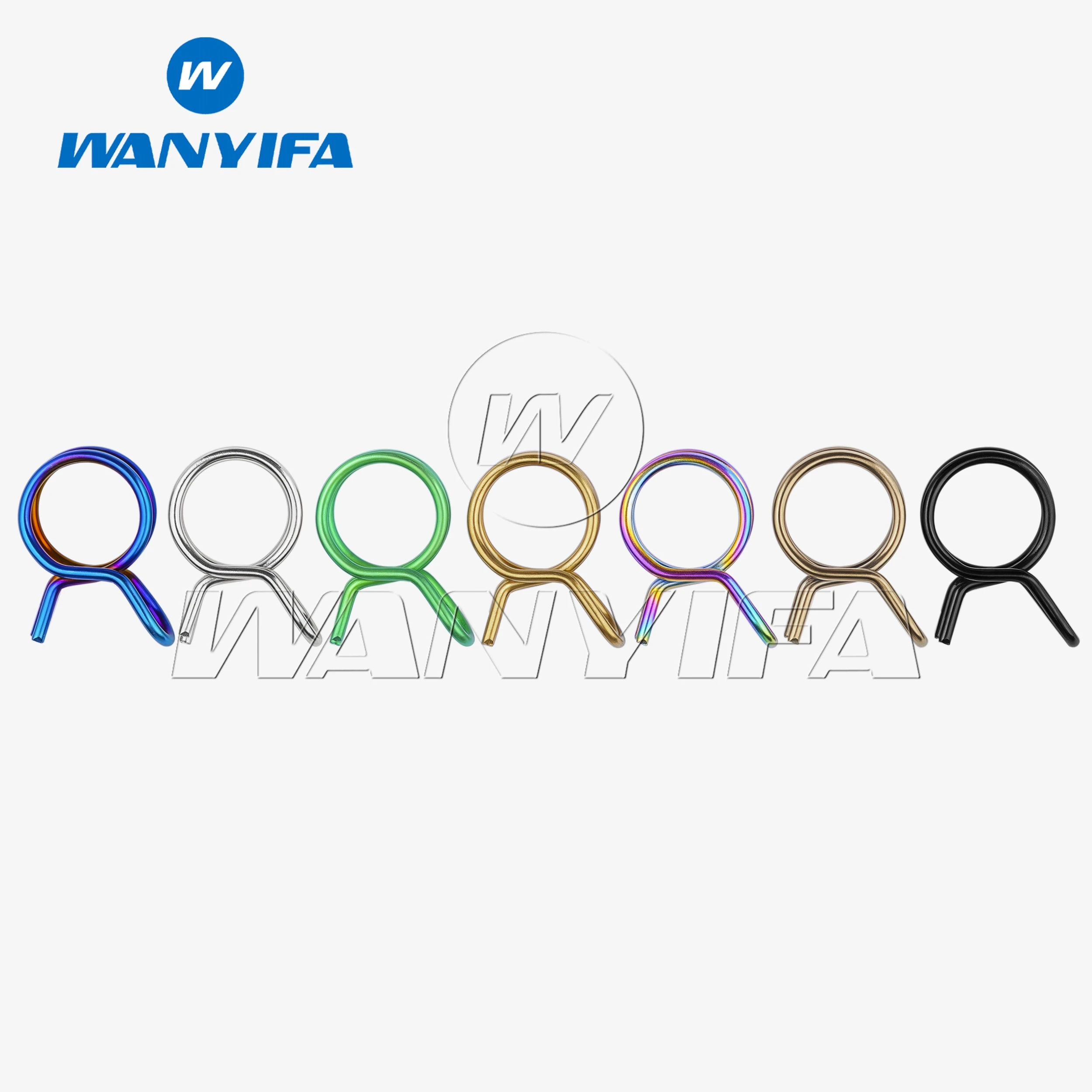 Wanyifa Titanium alloy 9.8 mm upper pump oil pipe spring clip clamp for motorcycle Carli House Brembo Wind Speed