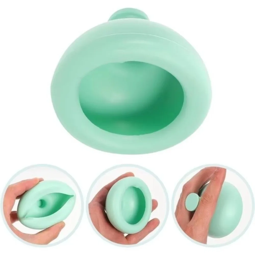 Silicone Palm Percussion Cup Multi-Functional Palm Size Sputum Remover Cup Break Up Mucus Household Chest Percussion Cup