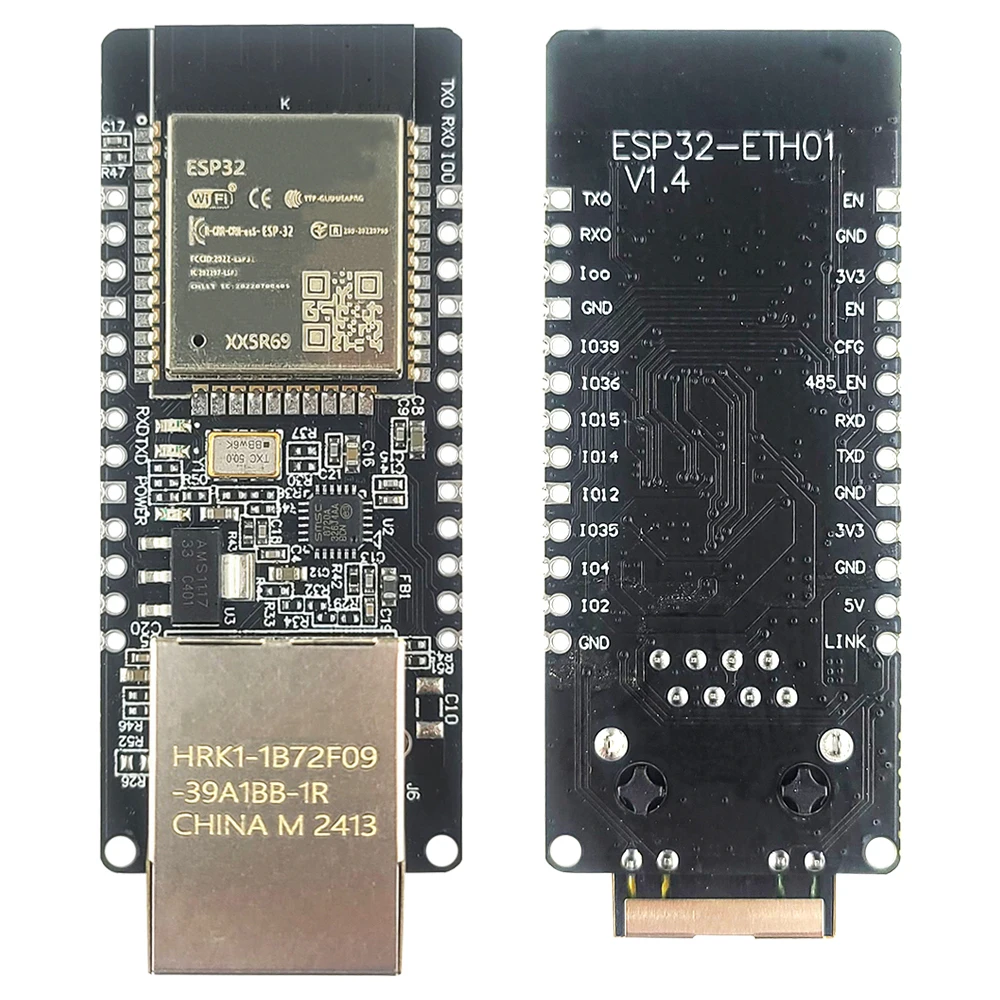 

WT32-ETH01 Встроенный модуль ESP32 Wi-Fi BT Беспроводной модуль передачи последовательного порта Ethernet ESP32-32 WT32 ETH01