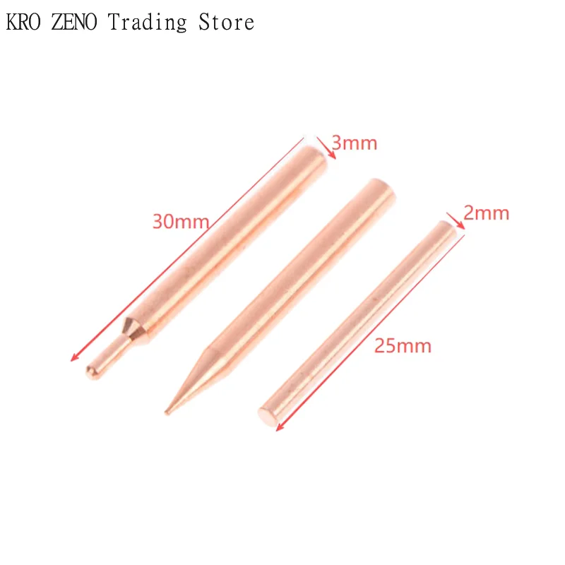 5/10Pc18650 Handheld Spot Tips Welder Electrode Head For Small Lithium Battery Spot Welder Pen Purple Copper Spot Welding Need