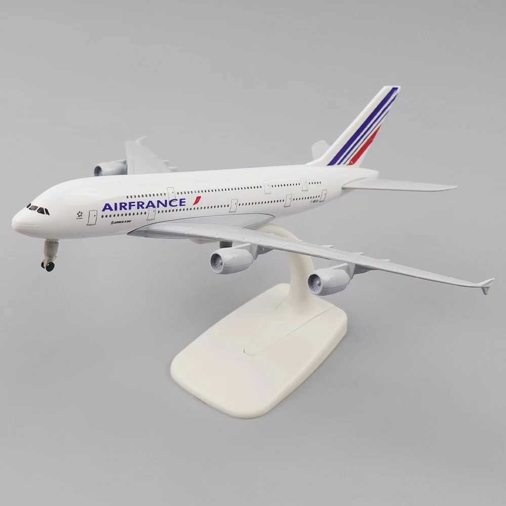 20CM 1:400 Scale Model Airplane Airbus A380 Air France Plane Models Diecast Airplanes Collection or Gift