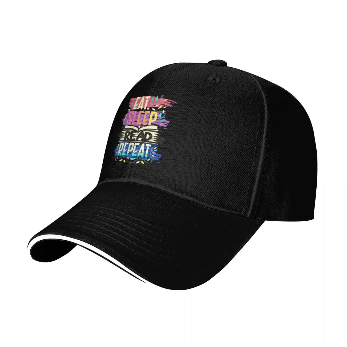 Eat Sleep Read Repeat. Eat Sleep Read Repeat Baseball Cap Lightweight Packable Gift for Him Her Casual Daily Wear