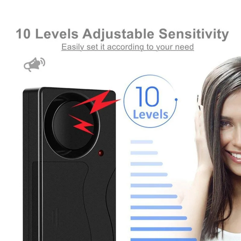 【PUBLICITÀ】 Allarme antifurto per porte e finestre con vibrazione con allarmi telecomandati Regolazione della sensibilità per scooter per auto da bici