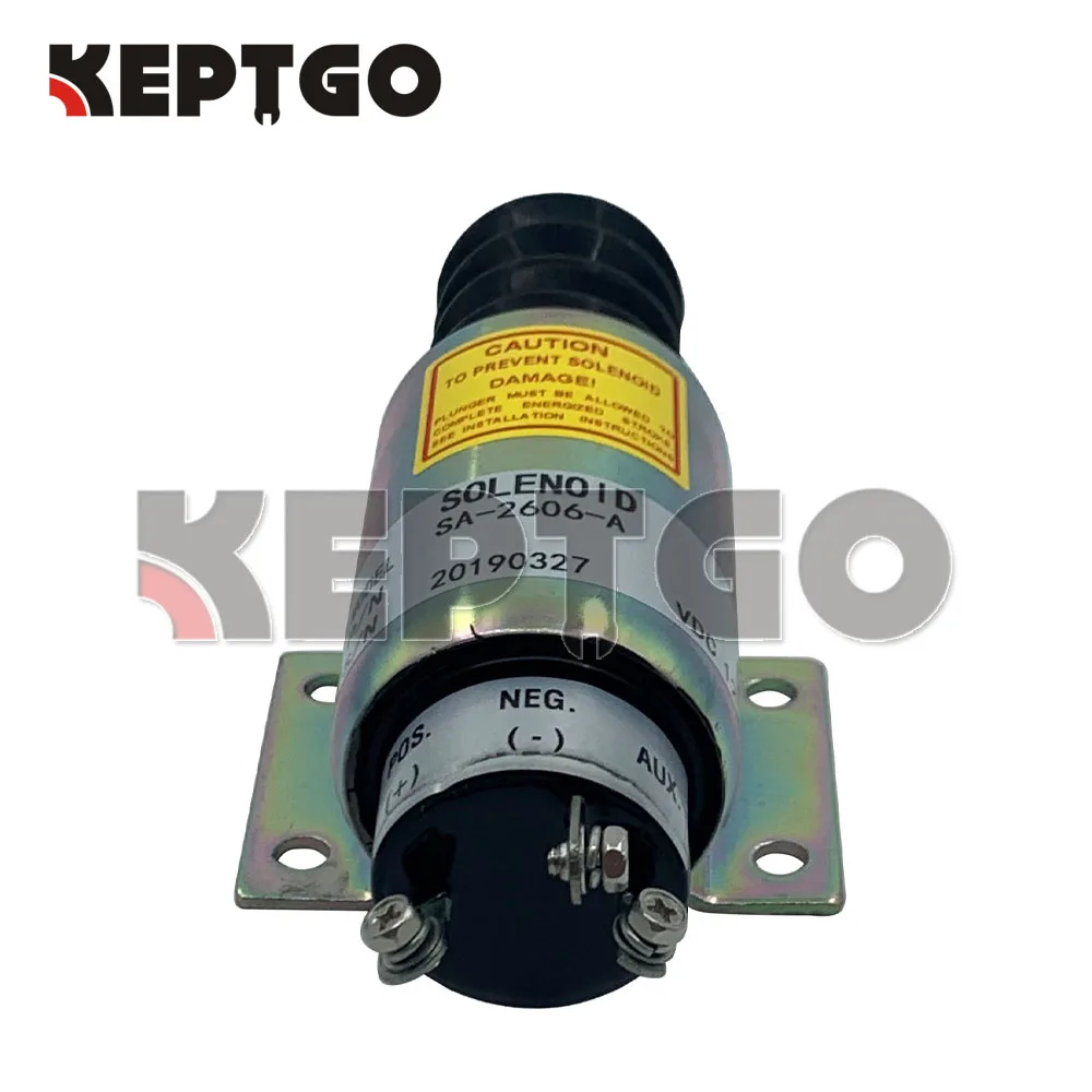 

New SA-2606-A 12V 3 Terminals Shutdown Fuel Shut off Stop Solenoid For Mitsubishi mixer