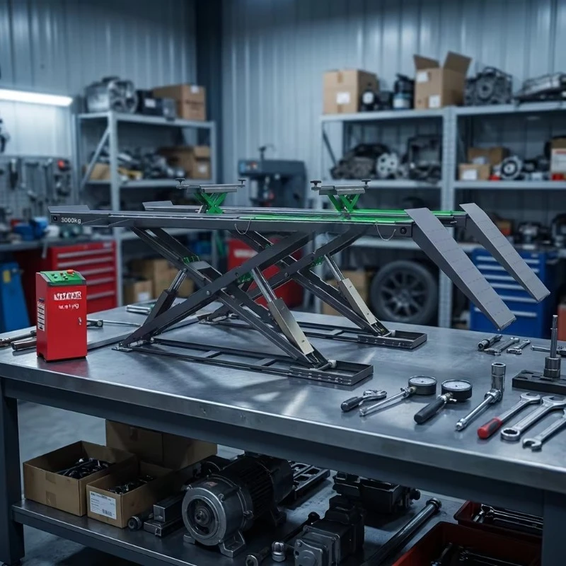 Electric Car Lifts Above-Floor Scissor Lift Car Workshop Elevator Garage Automotive Car Wheel Alignment Scissors Lift