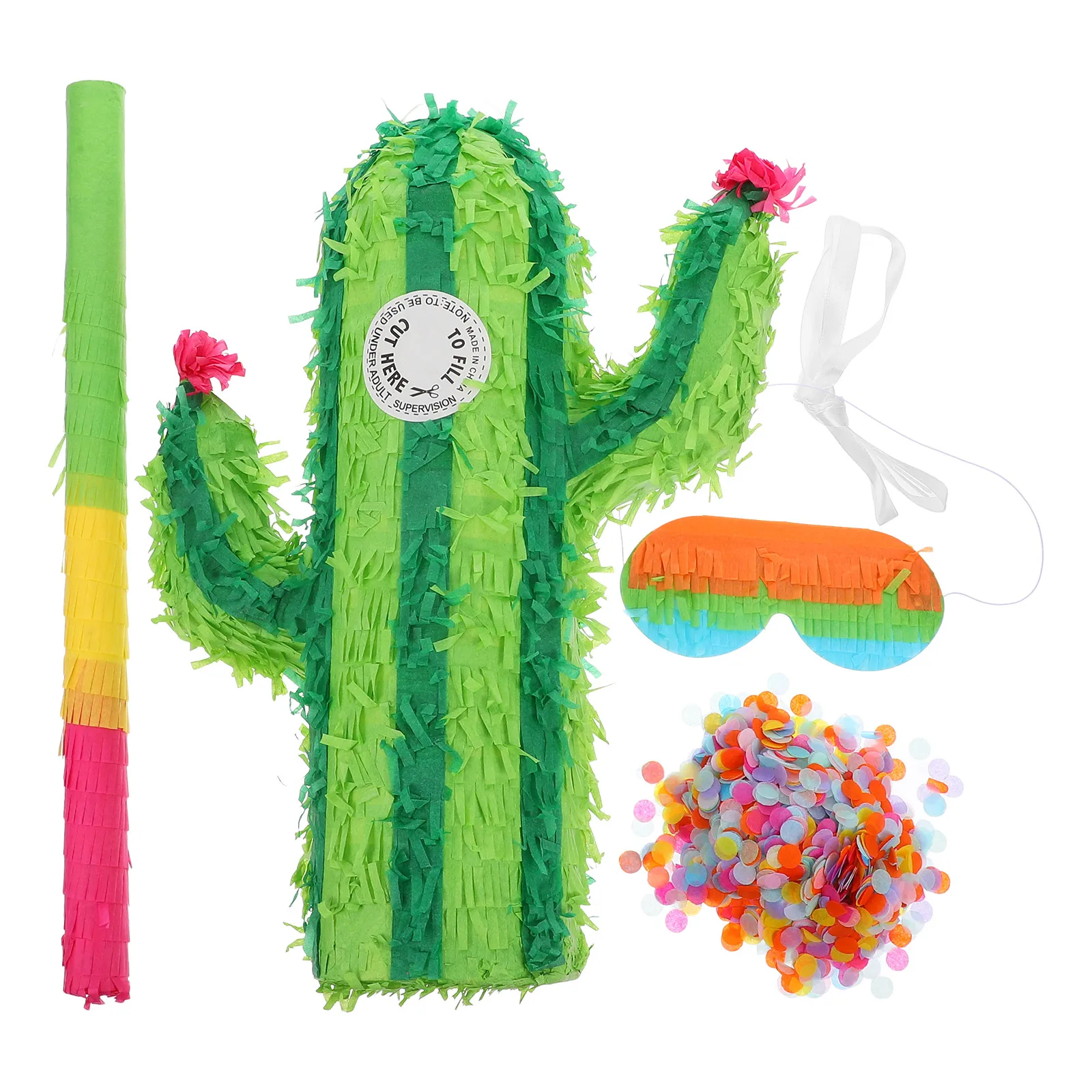 

Green Cactus Toys Creative Pinata Party Decorations Bridal Shower Fiesta Mexico Event Bulk Mini Pinatas Cactus Decorations Large