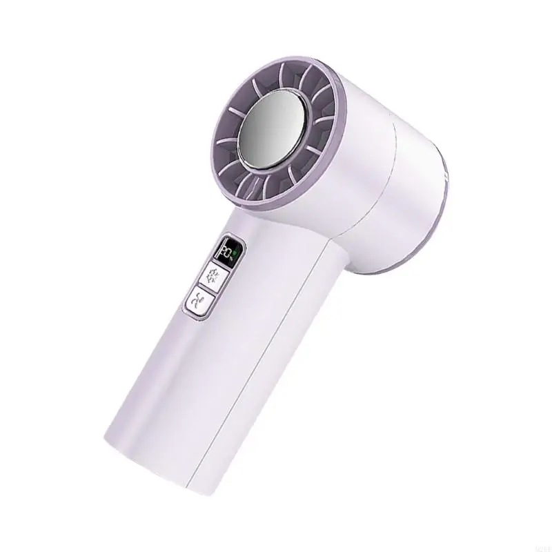 2025 شاشة رقمية USB جديدة قابلة لإعادة شحنها مروحة كهربائية محمولة مع مروحة تبريد محمولة للسرعة القابلة للتعديل للمكتب أو