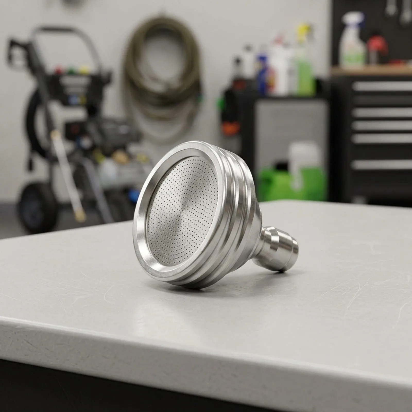 1/4 Inch Quick Connect Stainless Steel Nozzle for Pressure Washers Optimized for Uniform Water Distribution and Coverage