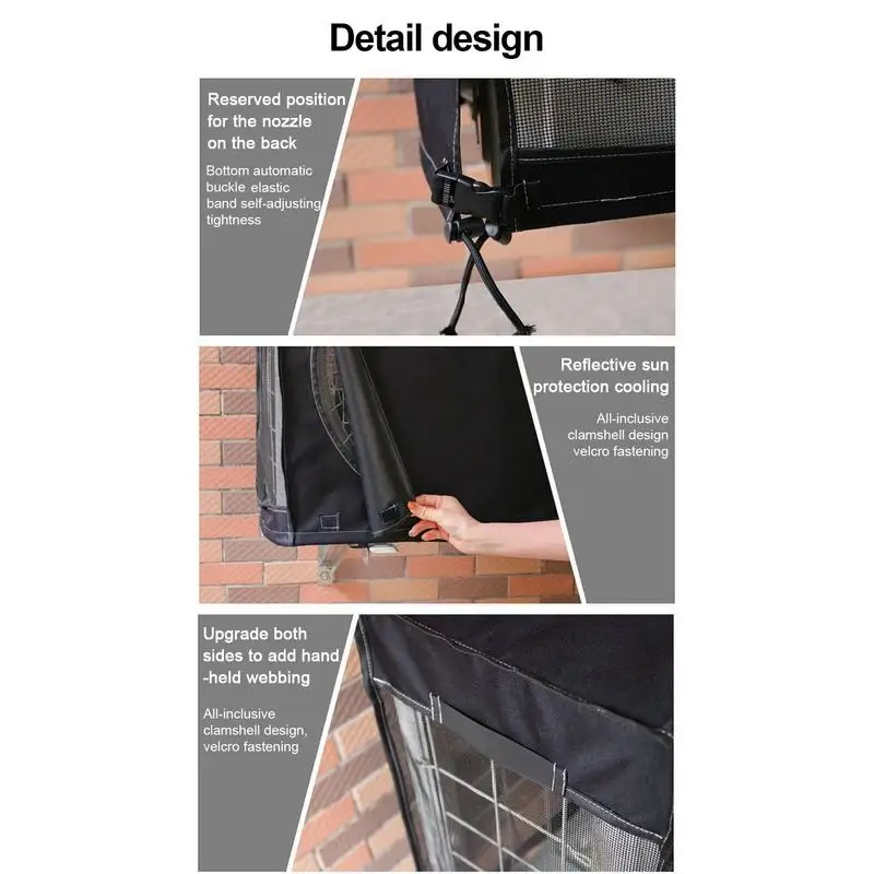 Outdoor Air Conditioner Outer Cover Anti-Dust Waterproof Sun Protection Air Conditioning Main Unit Protective Case Oxford Cloth