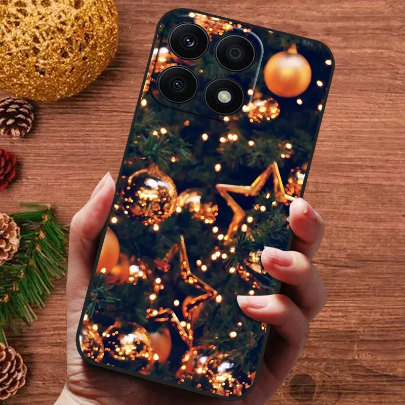 Christmas Silicone Soft Case for Huawei Honor X8A X9b X5 Plus X6a X7a X6 Cover Bumper for Honor X8 4G 5G Cases Cute Bumper Funda