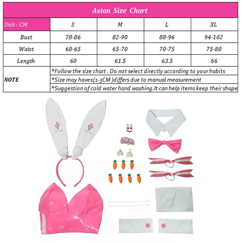 ROLECOS Alice Bunny Girl Costume NIKKE Goddess of Victory Women Sexy Alice Cosplay Bunny Suit ink Jumpsuits