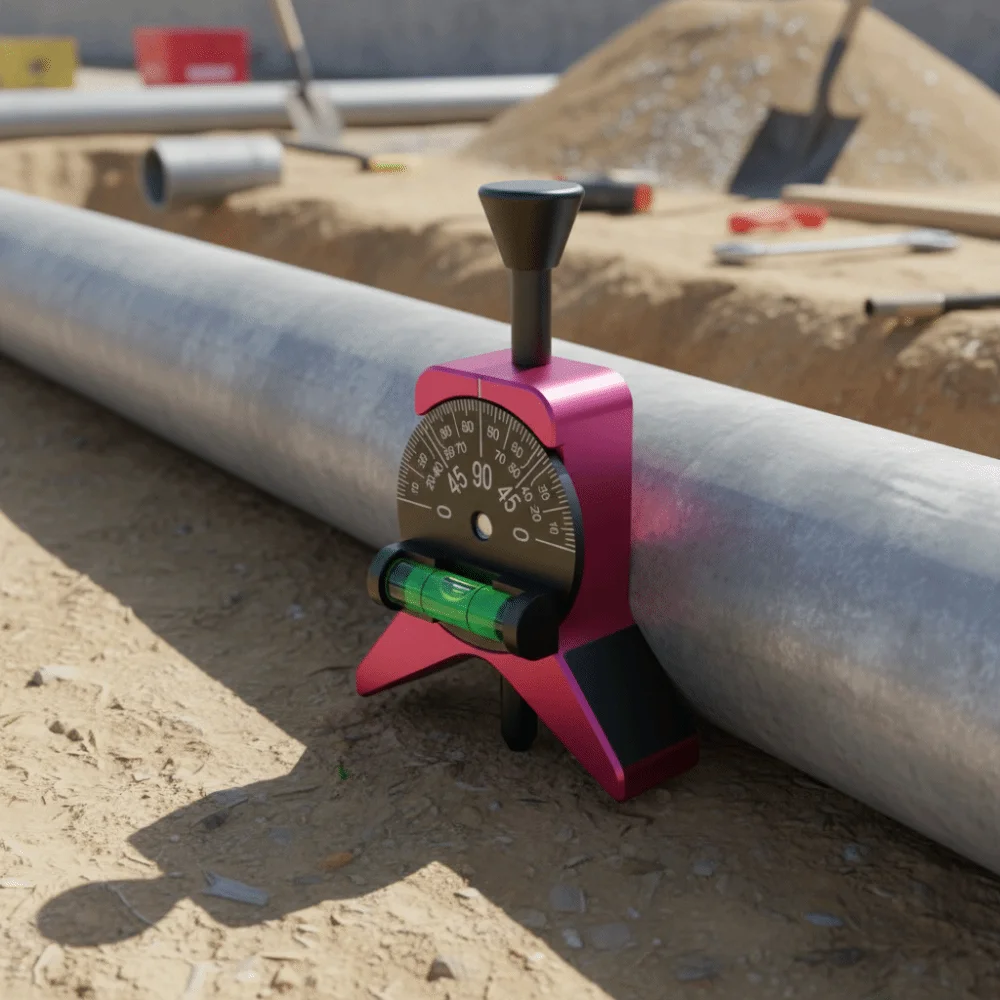 Hochpräziser Rohr-Mittelsucher, multifunktionaler Rohr-Mittelstanzer mit magnetischer Verbindung, Wasserwaage, Y-förmiger Rohrmarkierer