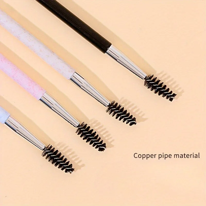 4 Uds nuevo producto cepillo de cejas de doble cabeza cepillo de cejas cepillo de sombra de cejas peine de cejas cepillo de dos cejas