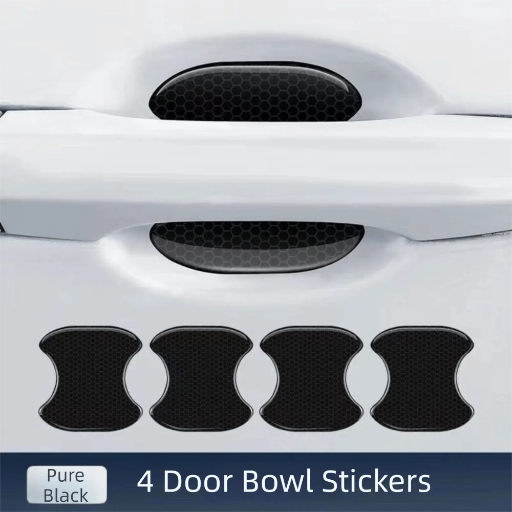Anti Scratch Door Handle Protective Strip Reflective Universal Door Bowl Film Transparent Paint Cover Film