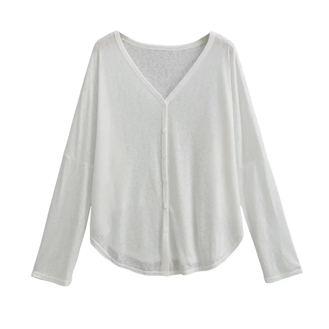 モダンダンス日焼け防止 irt ジャズストリートダンス薄型透明ロング Sve ルーズ女性の T-irt アウターカーディガン