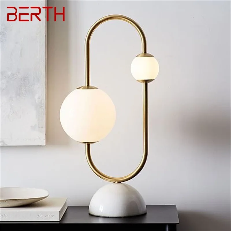 

BERTH Nordic Modern Creative Dimmer Table Lamp LED Desk Lighting for Home Living Room Decoration