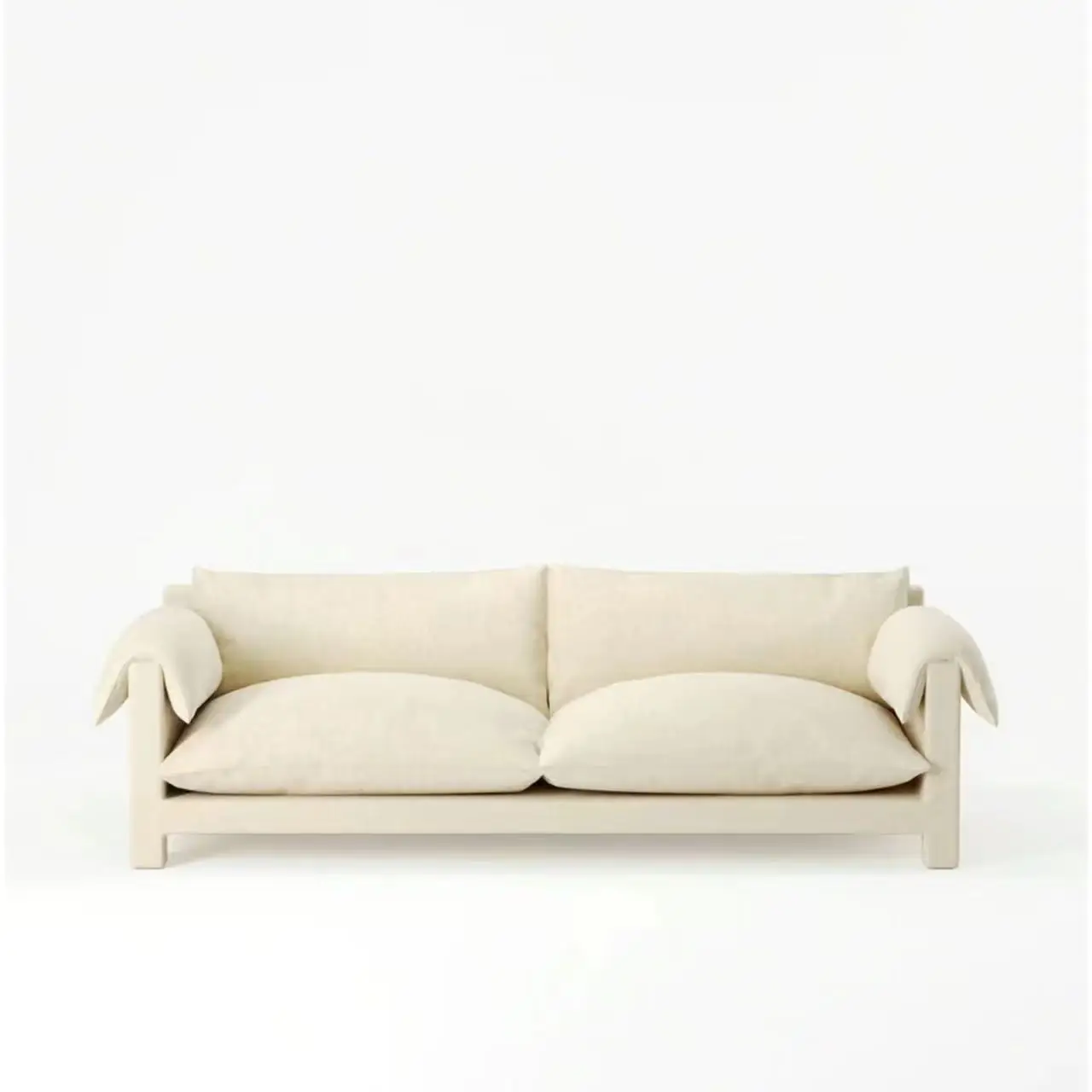

Cream Wind Elephant Ear , Petal Fabric Straight Off White Sofa