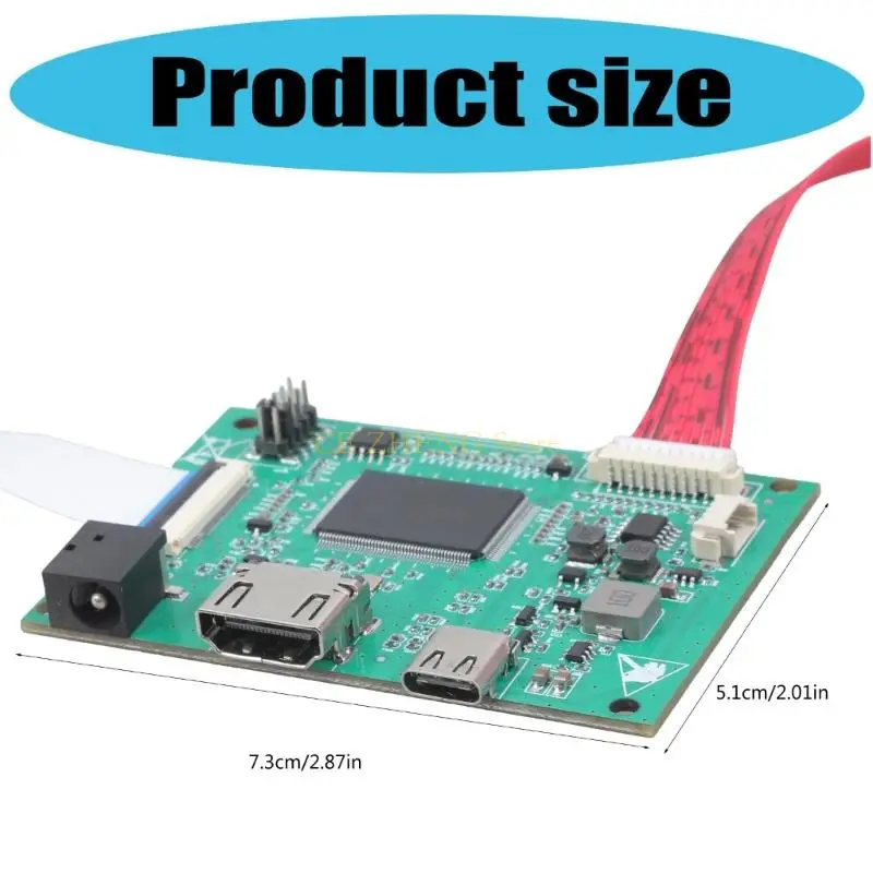 E56B Multi Resolution EDP LCD Driver Board voor 10-17.3 inch schermen geen programmering vereist zeer temperatuurbestendig