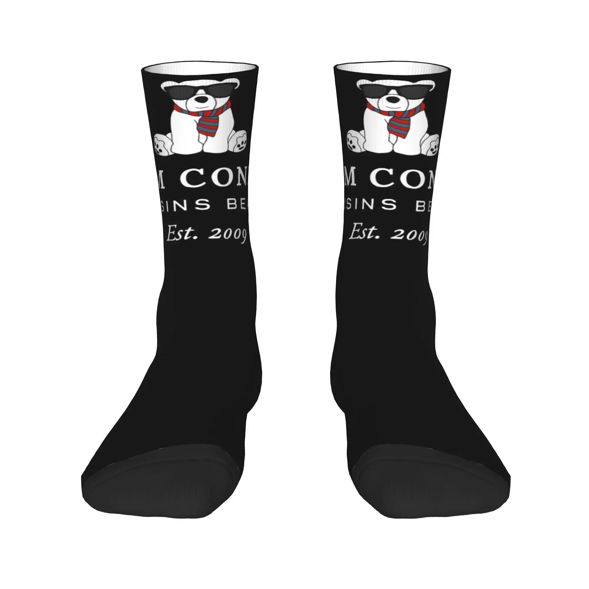 جوارب جميلة من Team Conrad للنساء والرجال قابلة للتنفس للصيف والشاطئ، جوارب مريحة متوسطة الحجم ماصة للعرق