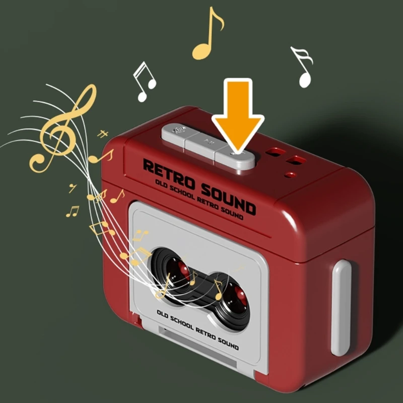 Small Retro Styled Player Convenient Mini Recorders for Music Playback on the Move Tape Recorders Sound Machines